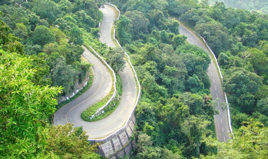 Turns in Neryamangalam-Munnar Road